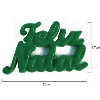 BOTAO feliz natal verde 441